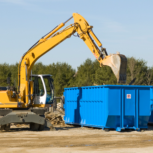 what size residential dumpster rentals are available in Pleasant View Illinois